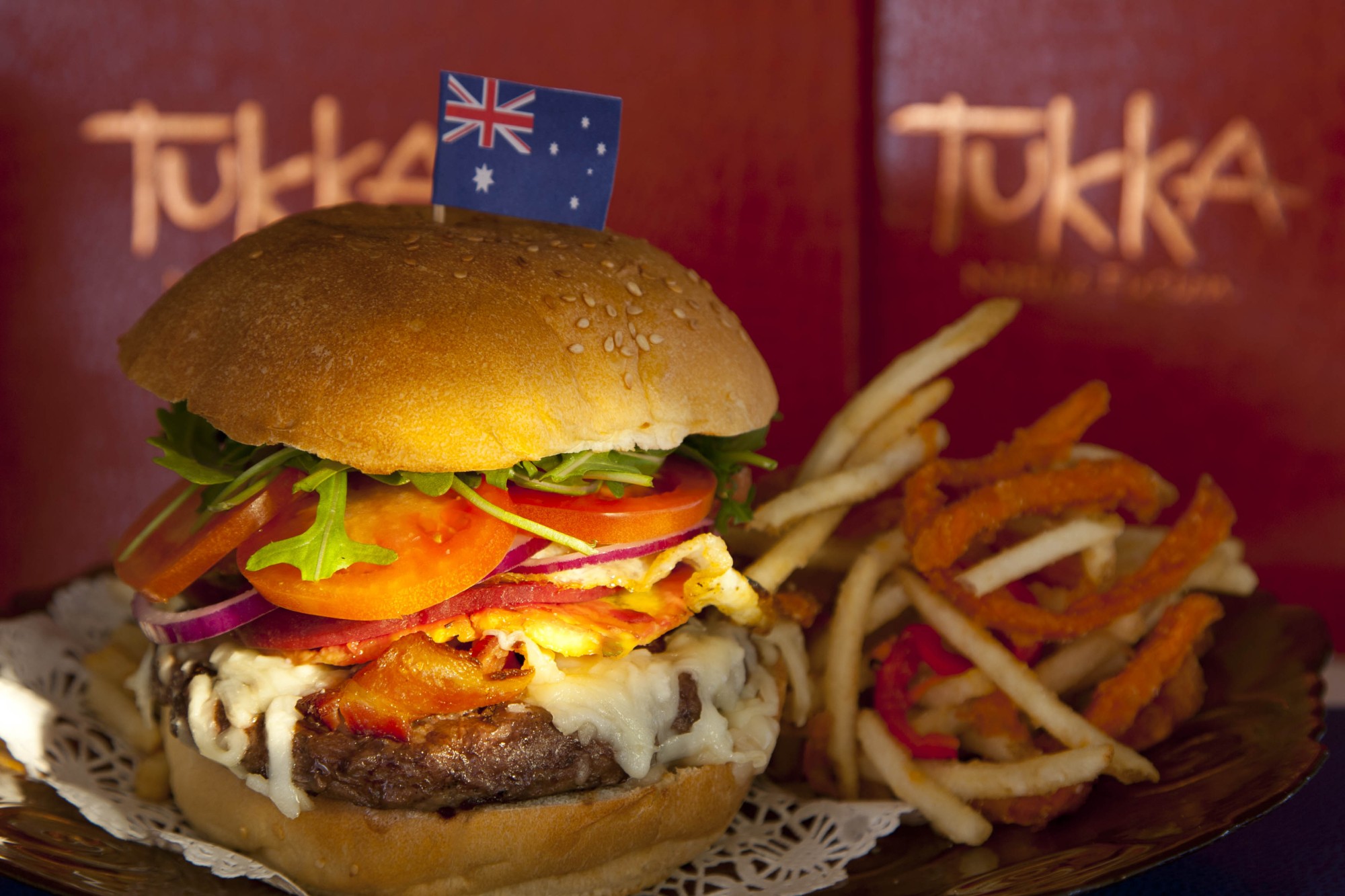 Tukka East End signature dishes Deep Sea Scallops
Cayman Yellow Fin Tuna Tartar
Angus Beef Burger